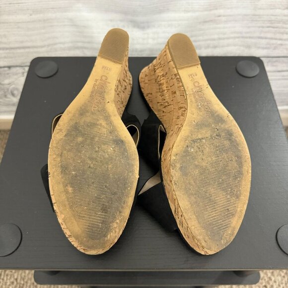 Charles By Charles David Wedge Cork Sandals Size 9.5 - Picture 4 of 5